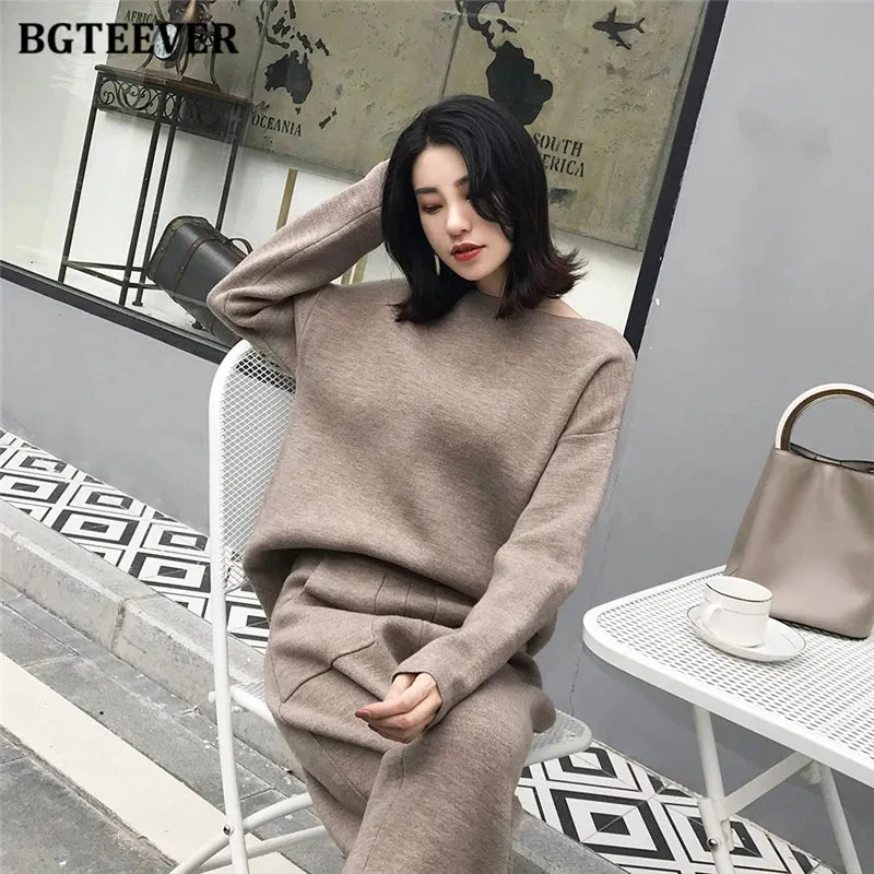 Chic Oversized Turtleneck Sweater for Women