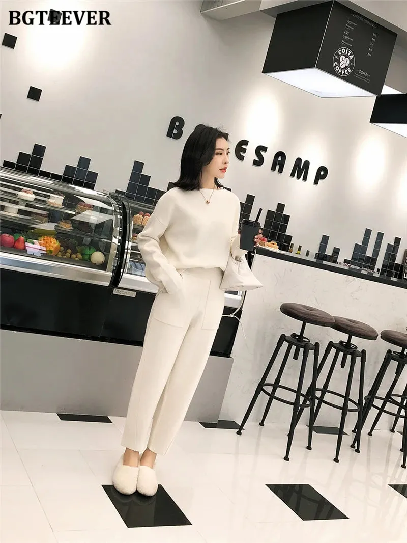 Chic Oversized Turtleneck Sweater for Women