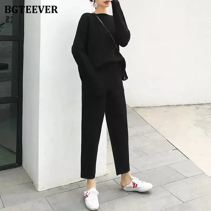 Chic Oversized Turtleneck Sweater for Women