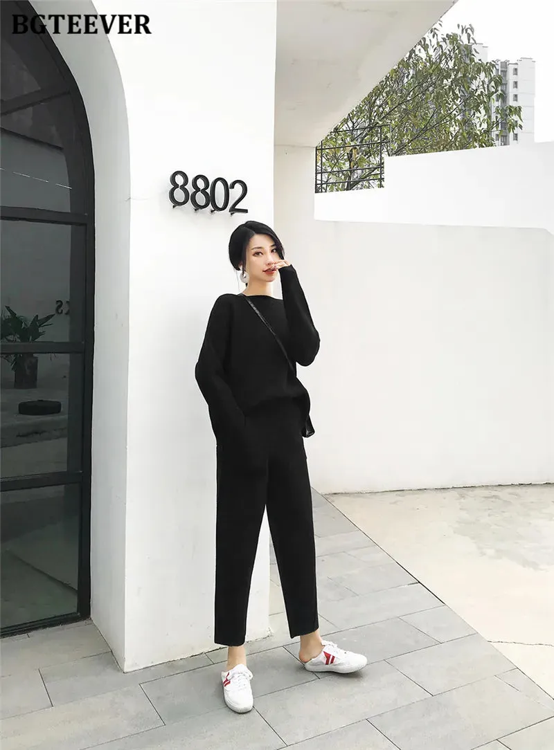 Chic Oversized Turtleneck Sweater for Women