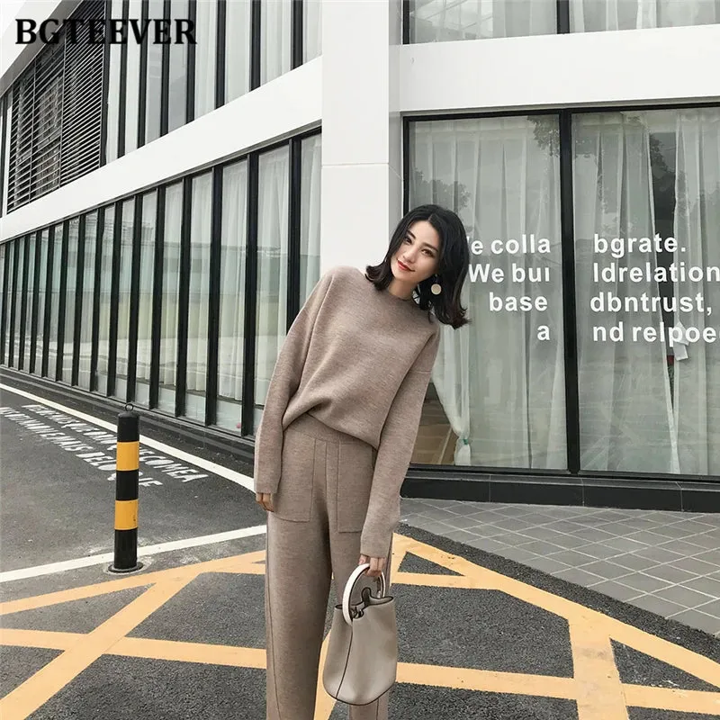 Chic Oversized Turtleneck Sweater for Women