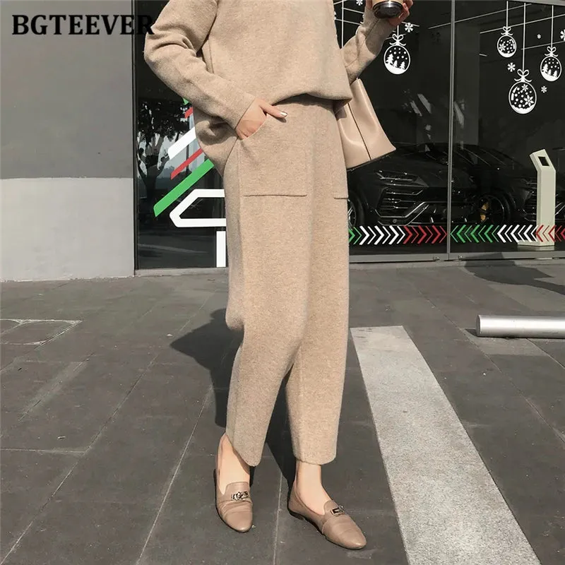 Chic Oversized Turtleneck Sweater for Women