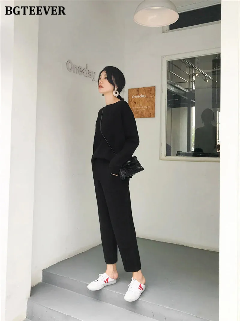Chic Oversized Turtleneck Sweater for Women