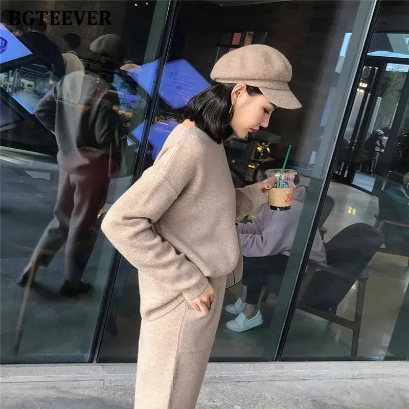 Chic Oversized Turtleneck Sweater for Women