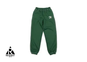 Contrast Stitch Athletic Sweatpants "Forest Green"