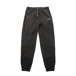 Corduroy Melting logo Sweatpants Black