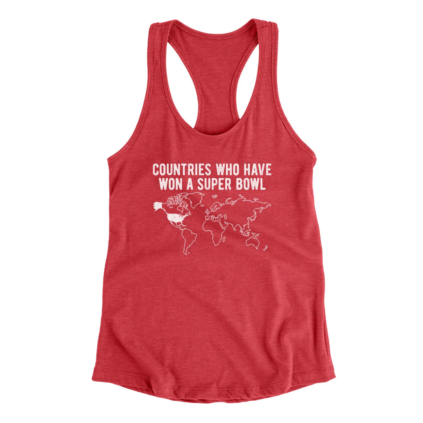 Countries Who Have Won A Super Bowl Women's Racerback Tank