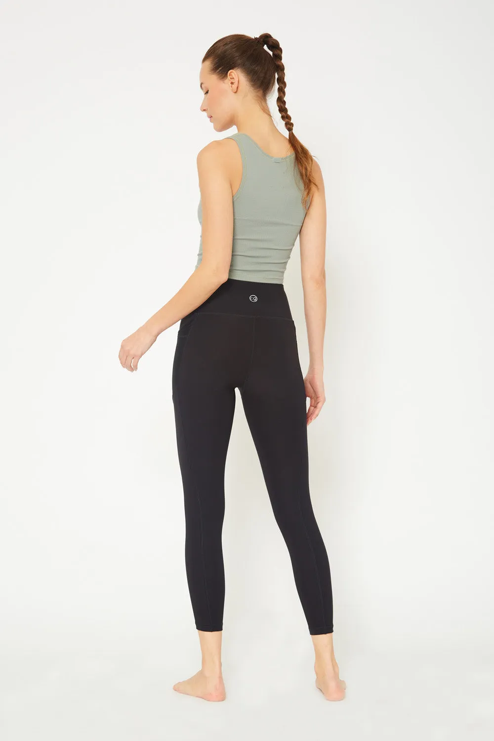 Cover Girl label mid rise leggings