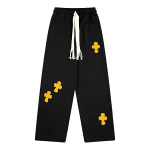Cross Flocked Jacquard Sweatpants