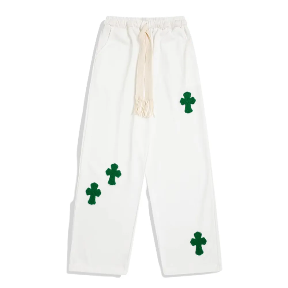 Cross Flocked Jacquard Sweatpants