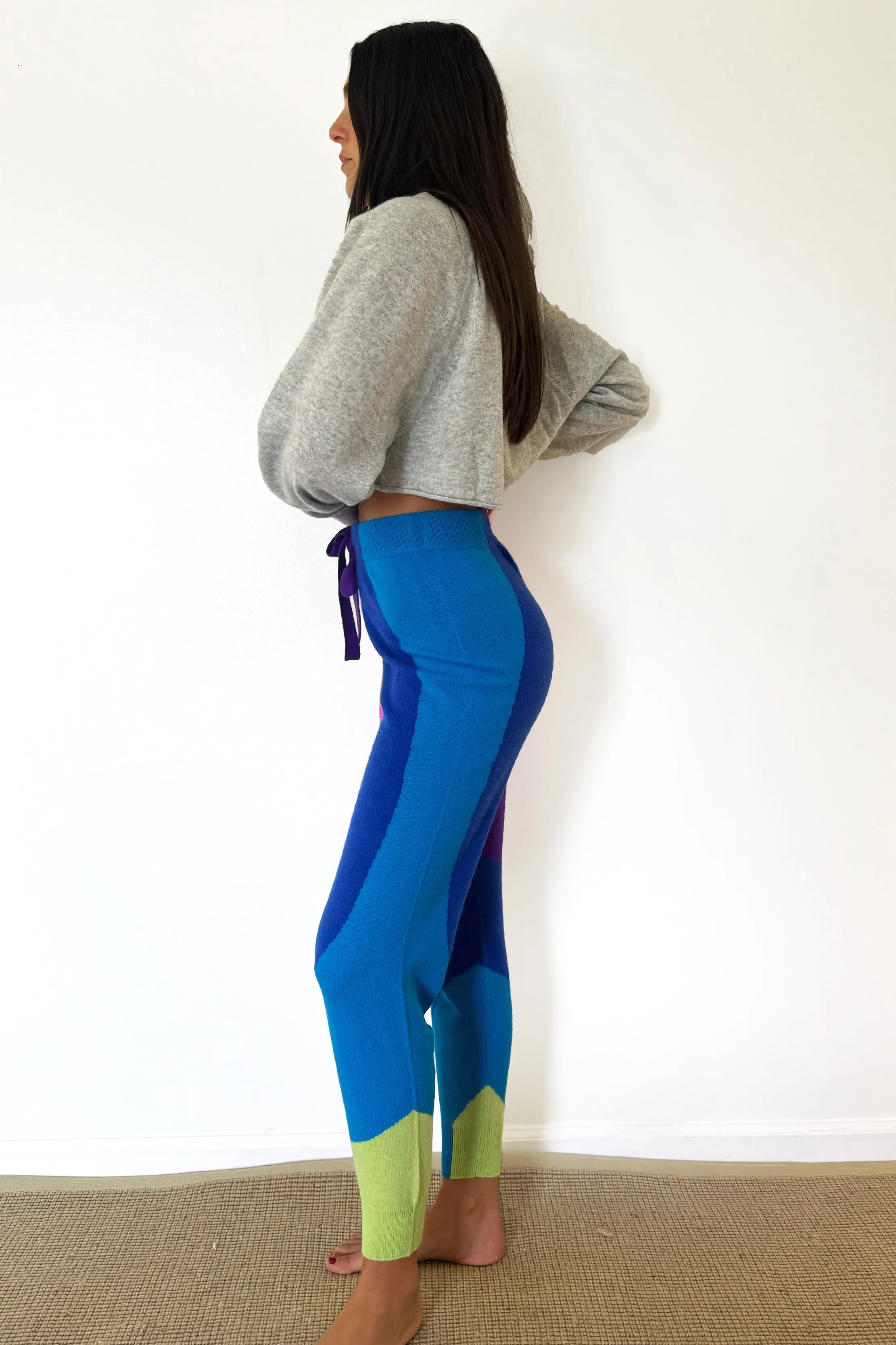 Crush Wave Stripe Faro Pants - Rainbow
