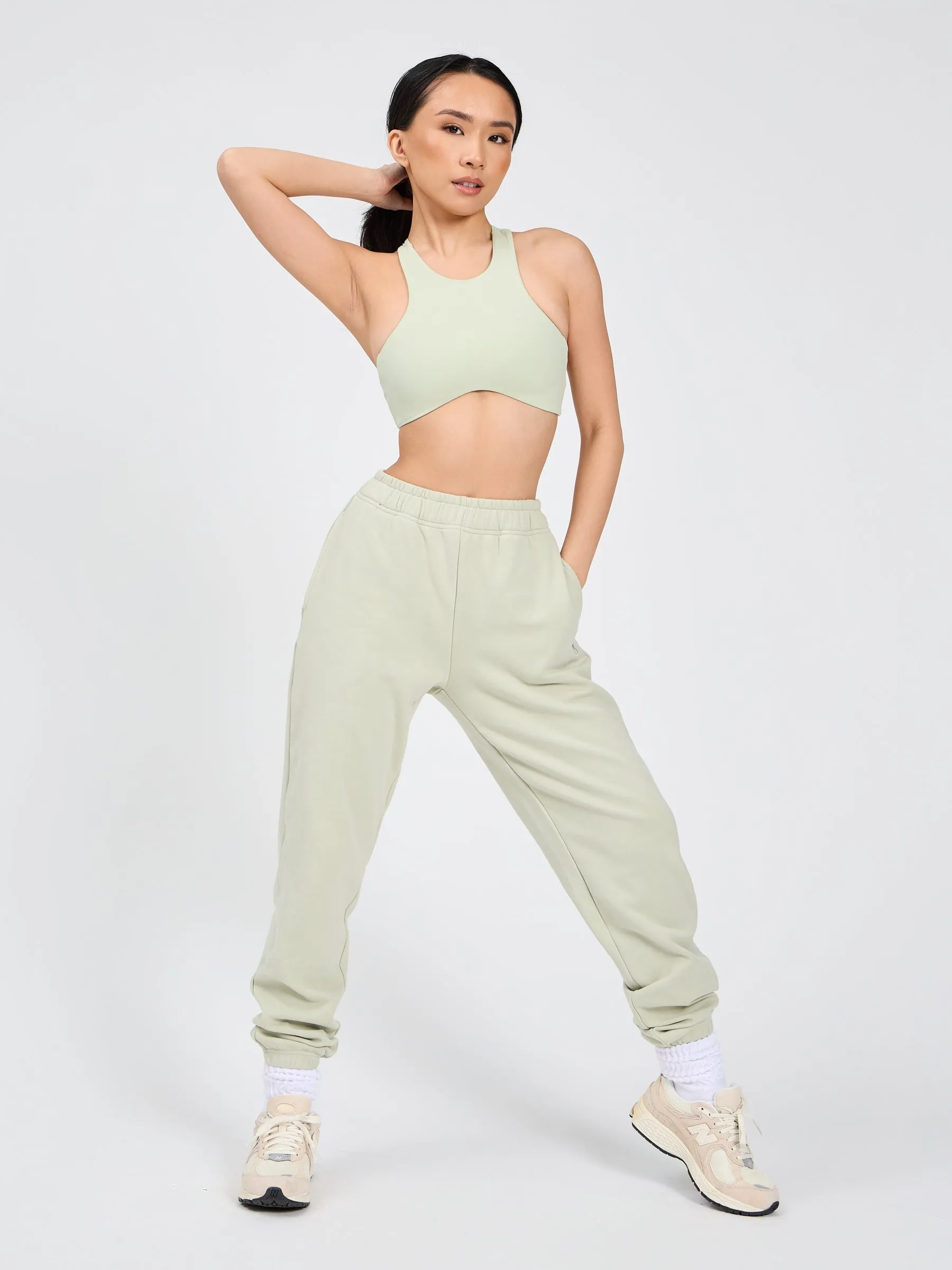 Curve Sports Bra - Pistachio