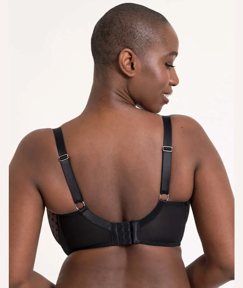 Curvy Kate Boost Heartbreaker Padded Balcony Bra - Black/Pink