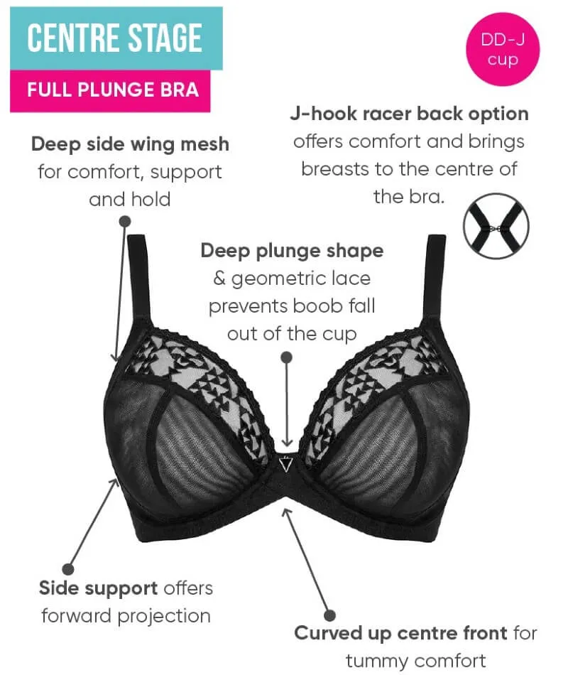 Curvy Kate Centre Stage Full Plunge Bra - Black