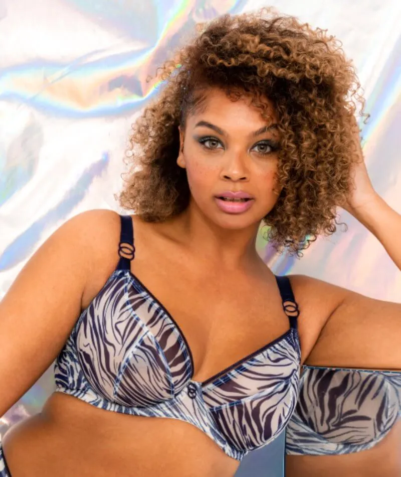 Curvy Kate Lifestyle Plunge Bra - Zebra Print