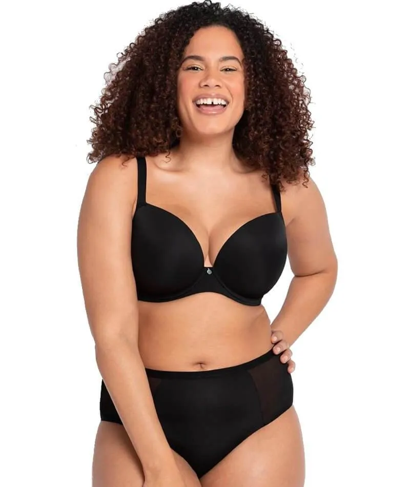 Curvy Kate Smoothie T-Shirt Plunge Bra - Black