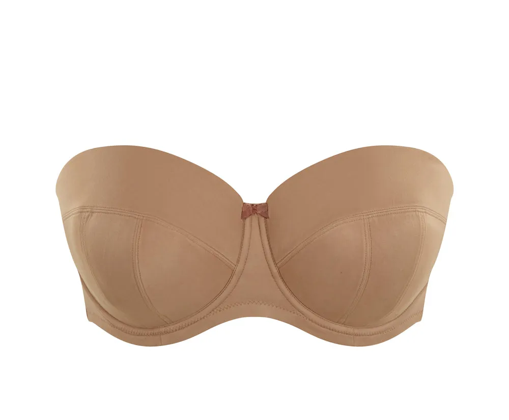 Dana Strapless Bra In Caramel - Sculptresse