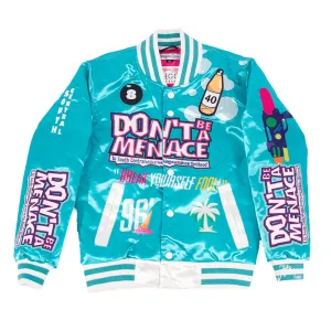 DBAM ALL OVER SATIN JACKET (LT BLUE)