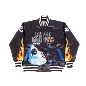 Dead Presidents All Over Satin Jacket Black