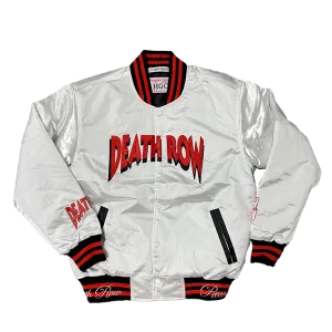 DEATH ROW SATIN JACKET (WHITE)