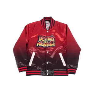 Dennis The Menace Red Gradient Satin Jacket