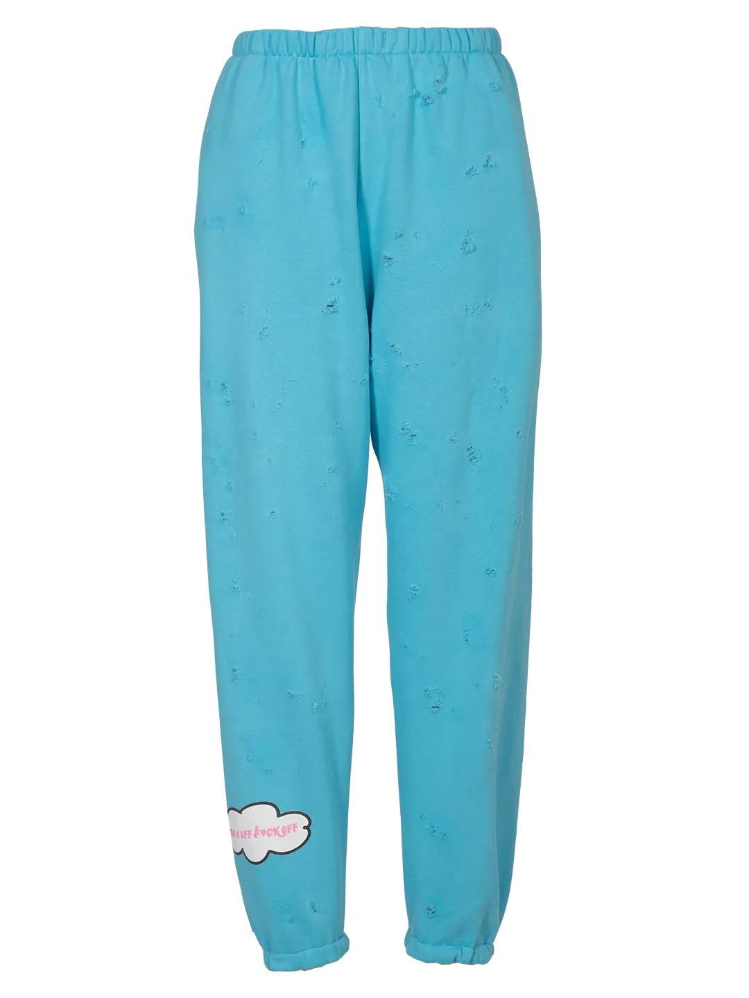 Distressed 'F*ck Off Sunday' Jogging Pants