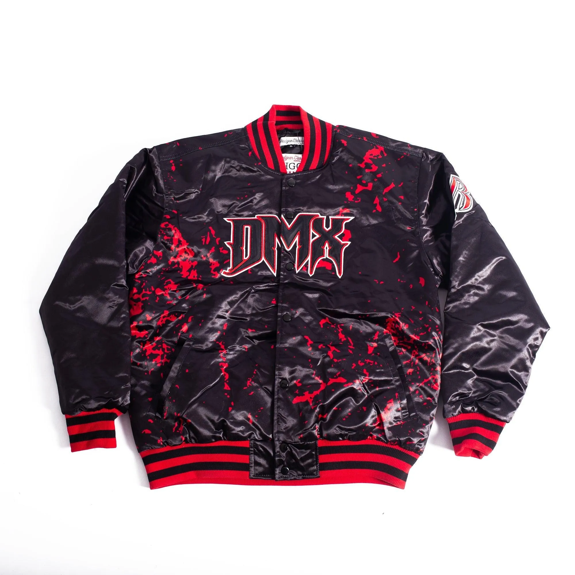 DMX FLESH OF MY FLESH SATIN JACKET (BLACK)
