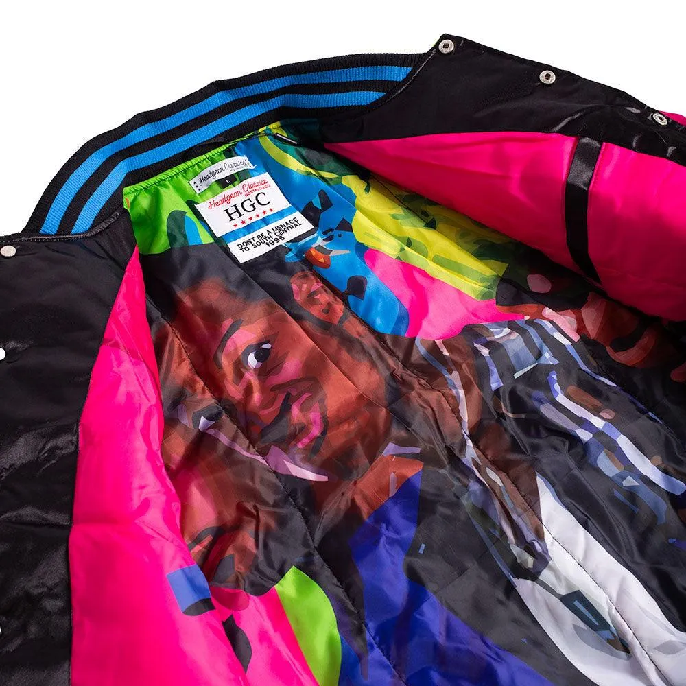 DONT BE A MENACE CITY SATIN JACKET BLACK