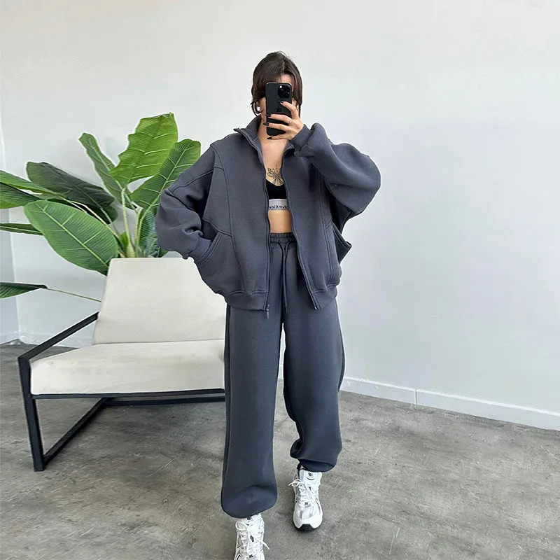 Drawstring Trousers Fashion Jogger Set Outfits Tracksuits Women's Clothing