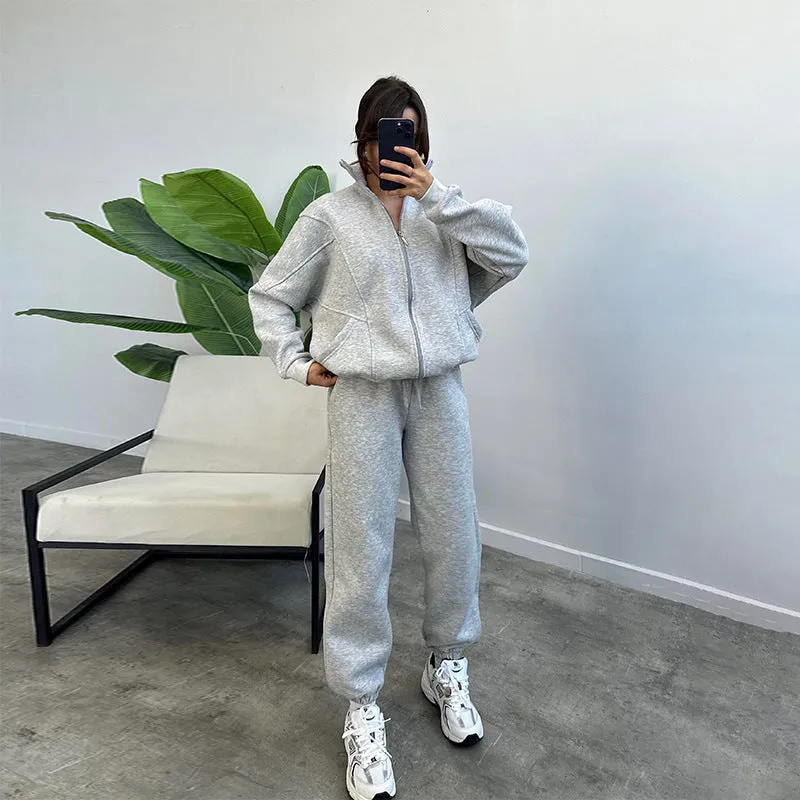 Drawstring Trousers Fashion Jogger Set Outfits Tracksuits Women's Clothing