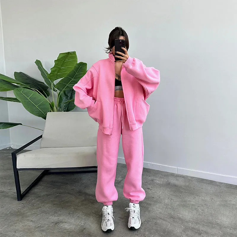 Drawstring Trousers Fashion Jogger Set Outfits Tracksuits Women's Clothing