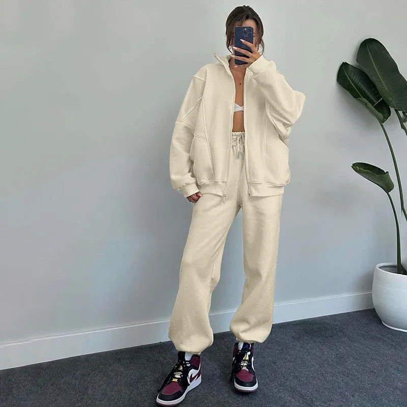 Drawstring Trousers Fashion Jogger Set Outfits Tracksuits Women's Clothing