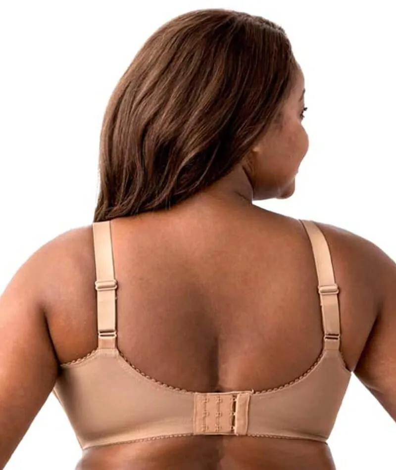 Elila Embroidered Wire-Free Bra - Mocha