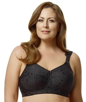 Elila Jacquard Wire-Free Bra - Black