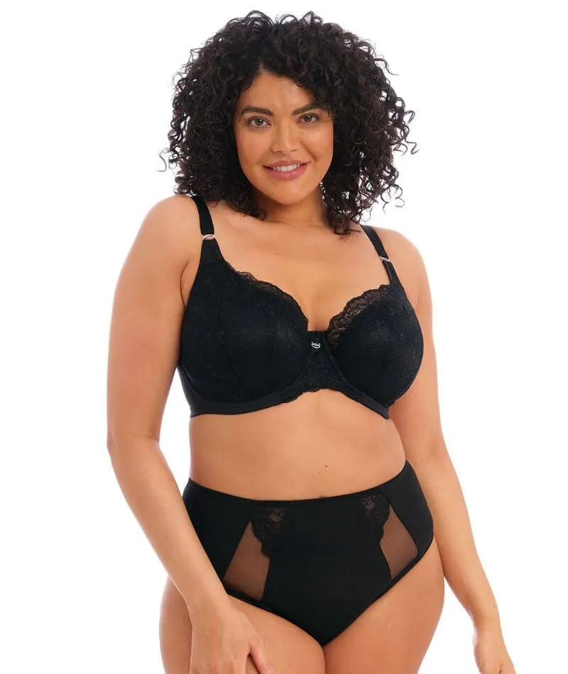 Elomi Brianna Underwire Padded Half Cup Bra - Black