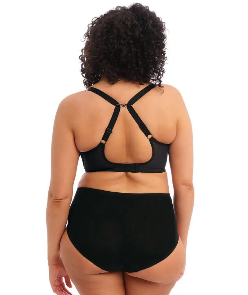 Elomi Brianna Underwire Padded Half Cup Bra - Black