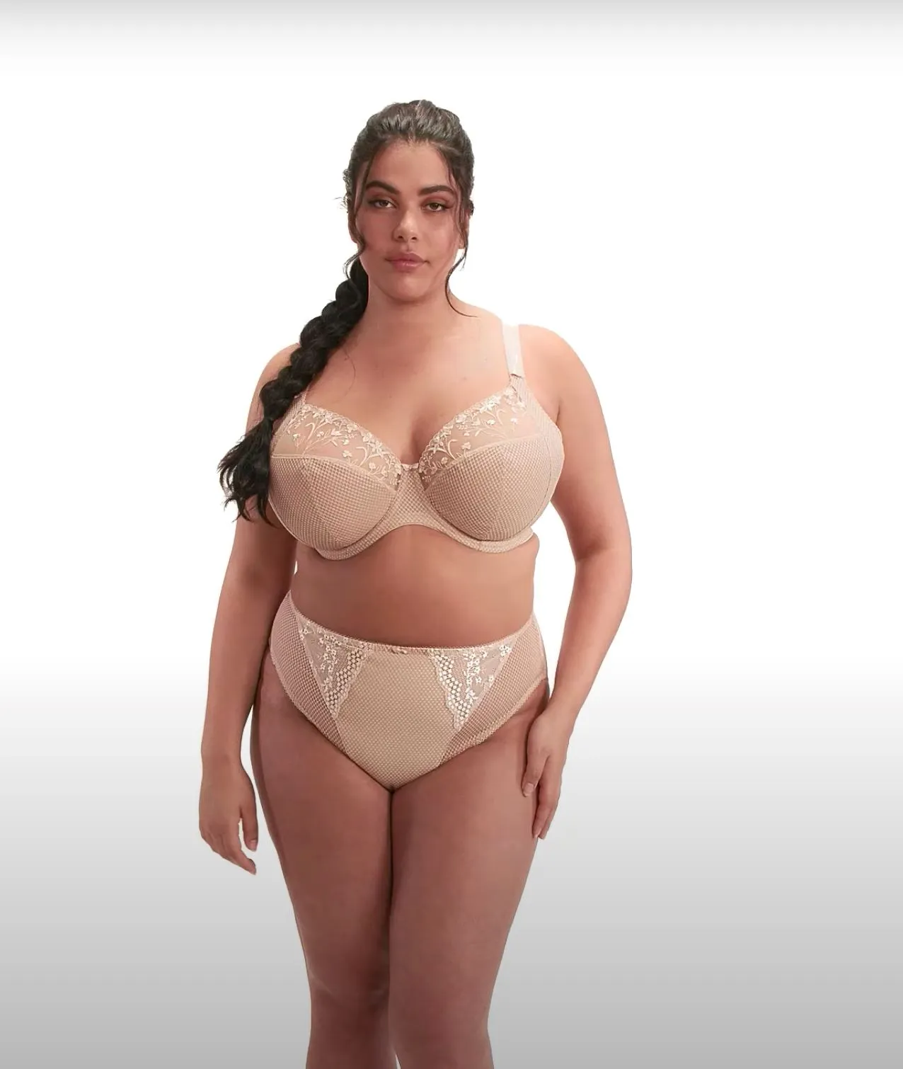 Elomi Charley Underwire Plunge Bra - Fawn