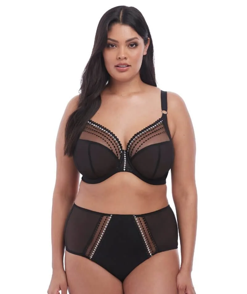 Elomi Matilda Underwired Plunge Bra - Black