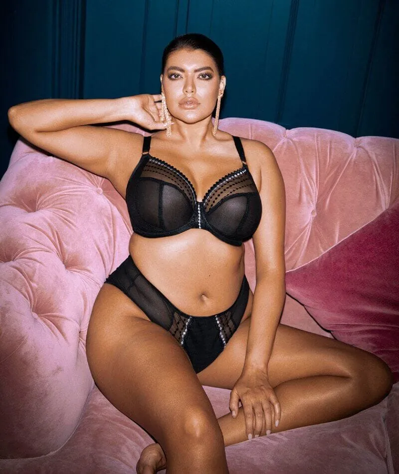 Elomi Matilda Underwired Plunge Bra - Black