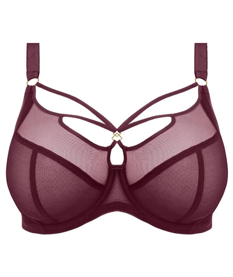 Elomi Sachi Underwired Plunge Bra - Cabernet