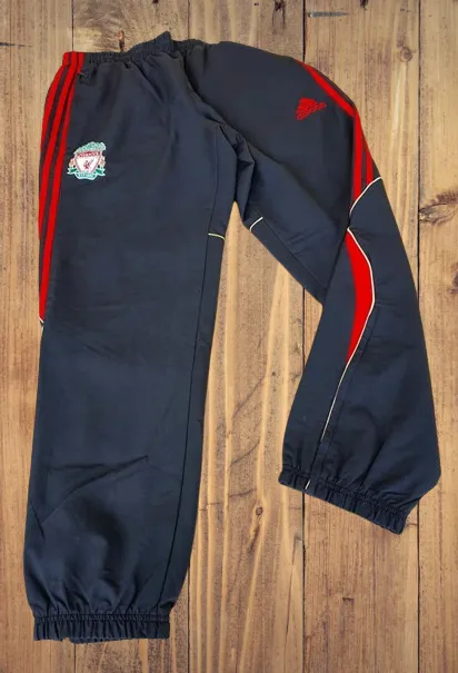 ENGLISH PREMIER LIVERPOOL FC 2009-2010 ADIDAS PRESENTATION & TRAINING PANTS MEDIUM UK SIZE 34"  # P06963  SOLD OUT **