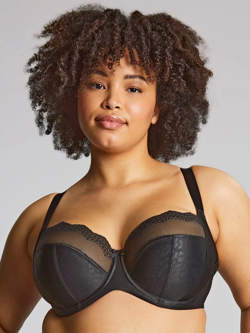 Esme Balcony Bra In Black - Sculptresse