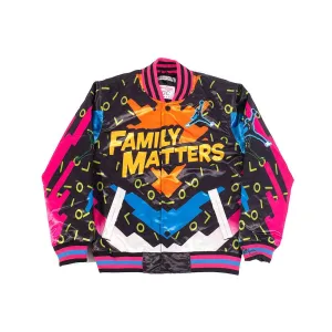 FAMILY MATTERS URKEL RETRO SATIN JACKET
