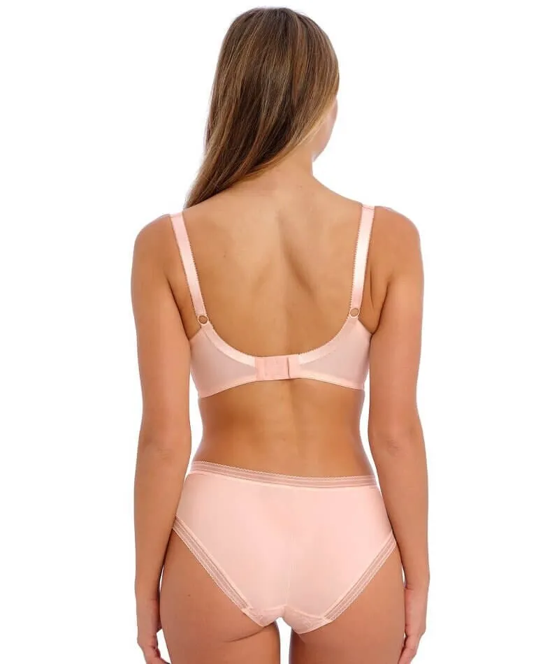 Fantasie Fusion Lace Underwire Padded Plunge Bra - Blush