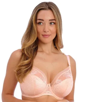 Fantasie Fusion Lace Underwire Padded Plunge Bra - Blush