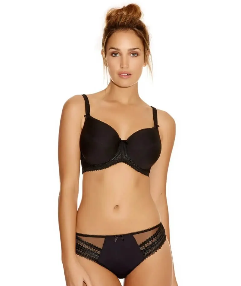 Fantasie Rebecca Moulded Spacer with Embroidery Underwired Bra - Black