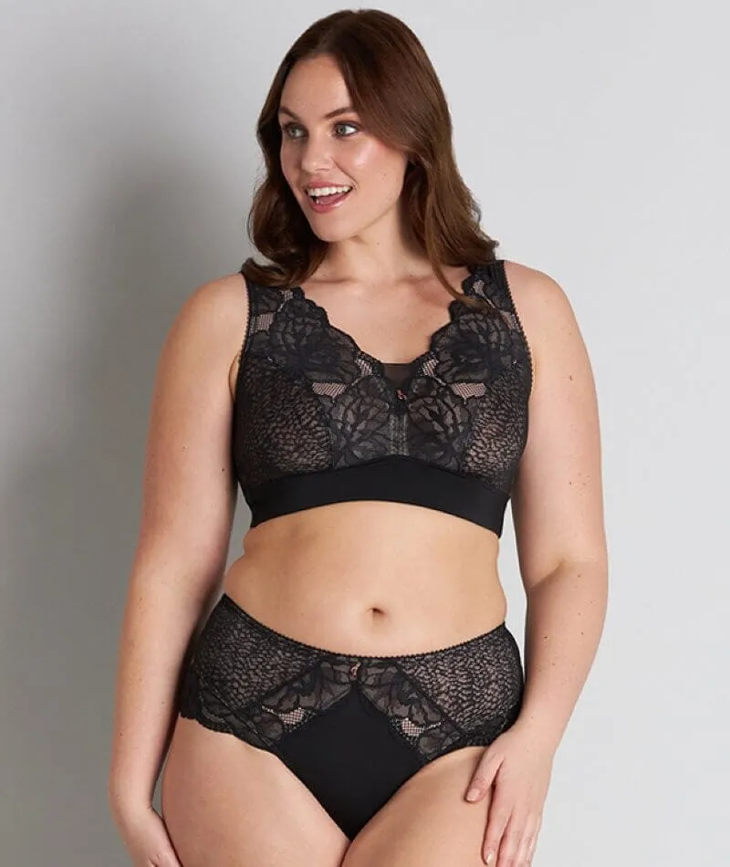 Fayreform Midnight Express Wire-Free Bra - Black
