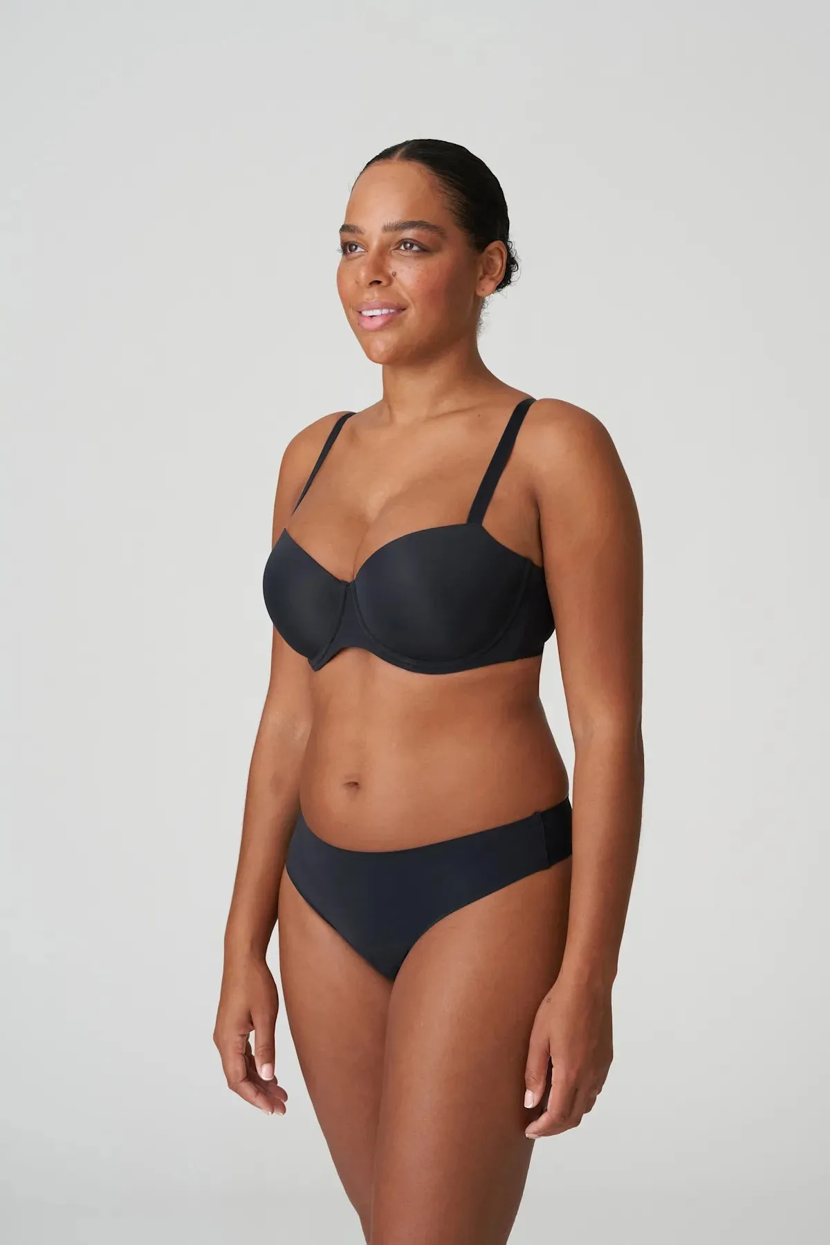 Figuras Padded Balcony Bra In Charcoal - PrimaDonna