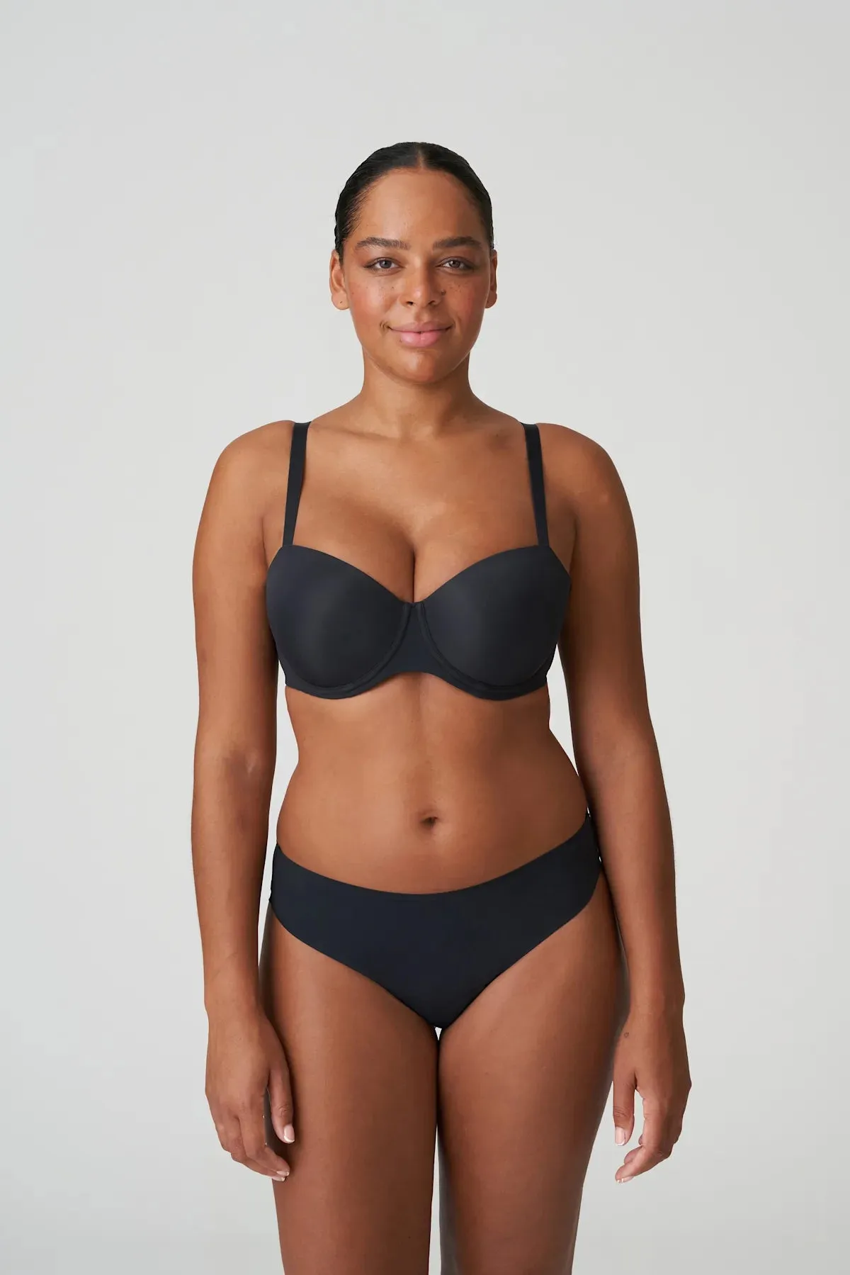 Figuras Padded Balcony Bra In Charcoal - PrimaDonna