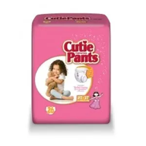 First Quality Youth Training Pants Cutie Pants Pull On 2T-3T Disposable (#CR7008-BG, Sold Per Bag)
